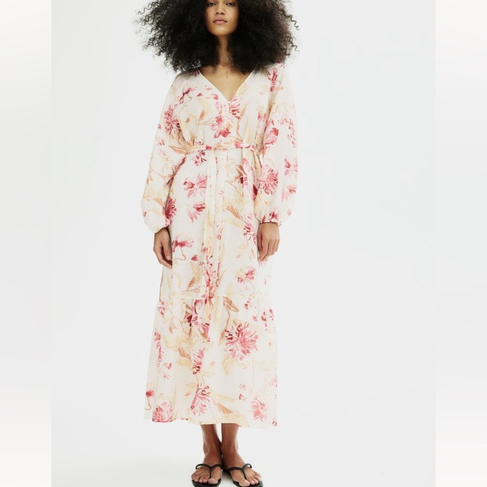 Nwt tie belt crepe dress - Picture 4 of 11